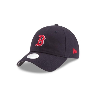 Sapca New Era Boston Red Sox MLB Waxed Canvas 9TWENTY Adjustable - Albastri